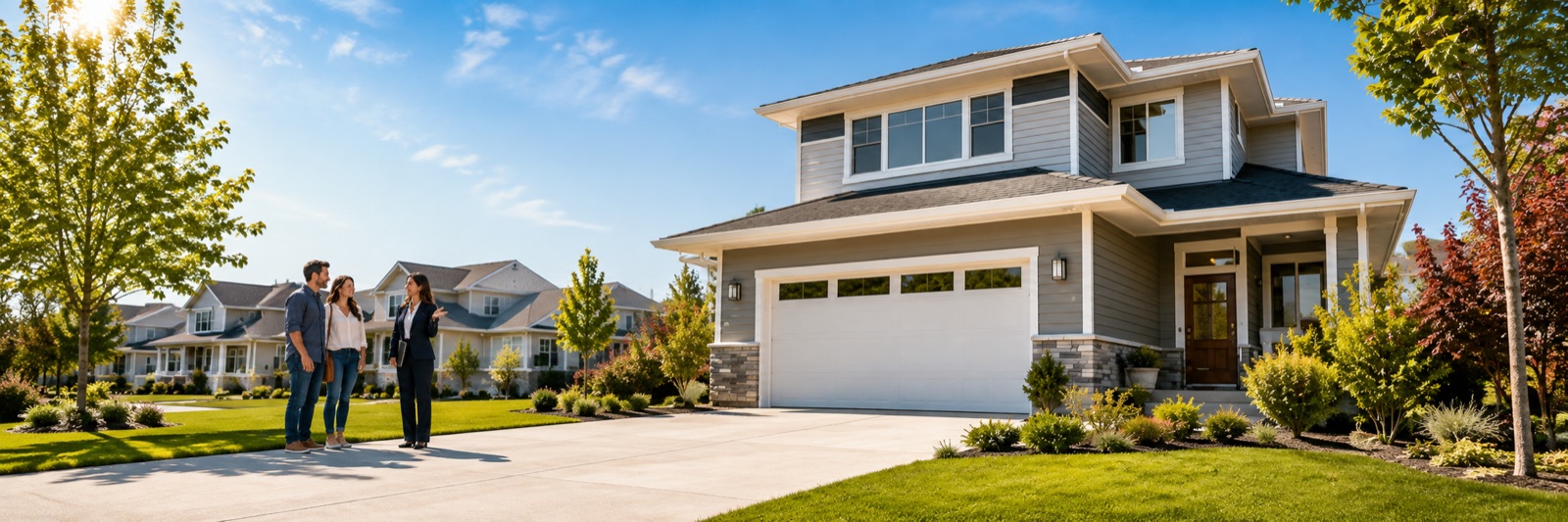 Single-family rental homes in a residential neighborhood